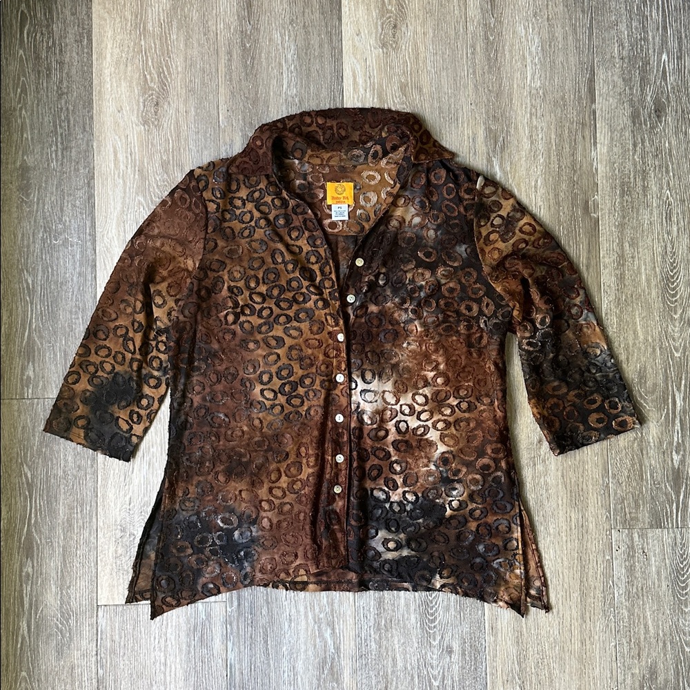 Ruby Rd. Brown Button Down